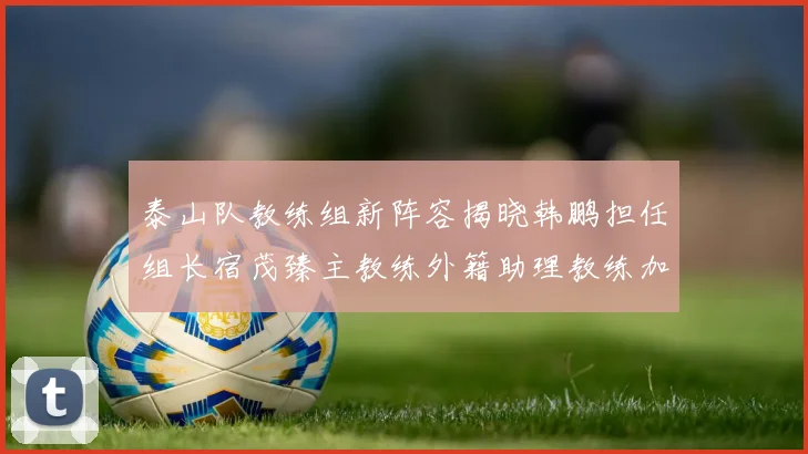 泰山队教练组新阵容揭晓韩鹏担任组长宿茂臻主教练外籍助理教练加盟